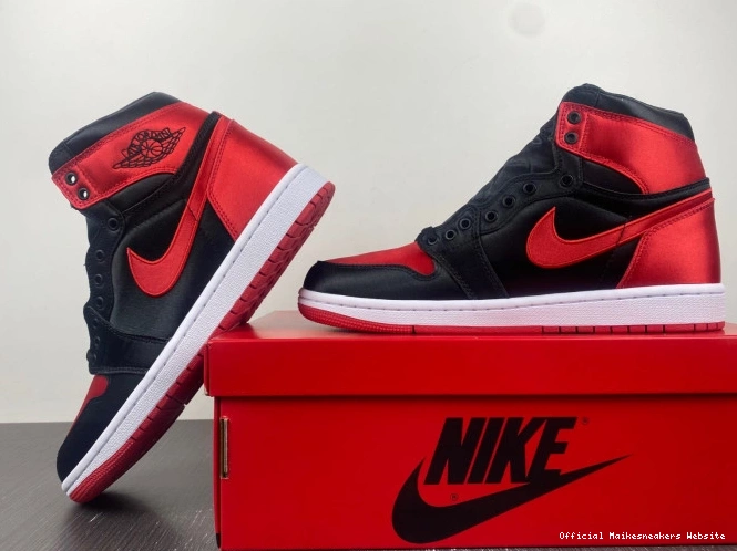 Official Maikesneakers OG Air Jordan WMNS FD4810-061 Satin 1 High Bred 0717